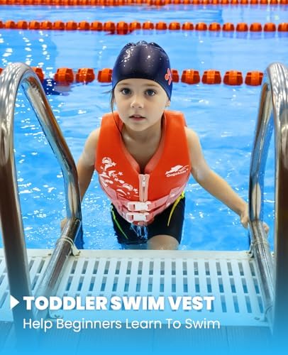 Gogokids Toddler Swim Vest, Kids Floaties – Boys & Girls Buoyancy Jacket, Swimming Aid for Pool & Beach, Fits 2-8 Years / 22-60 lbs
