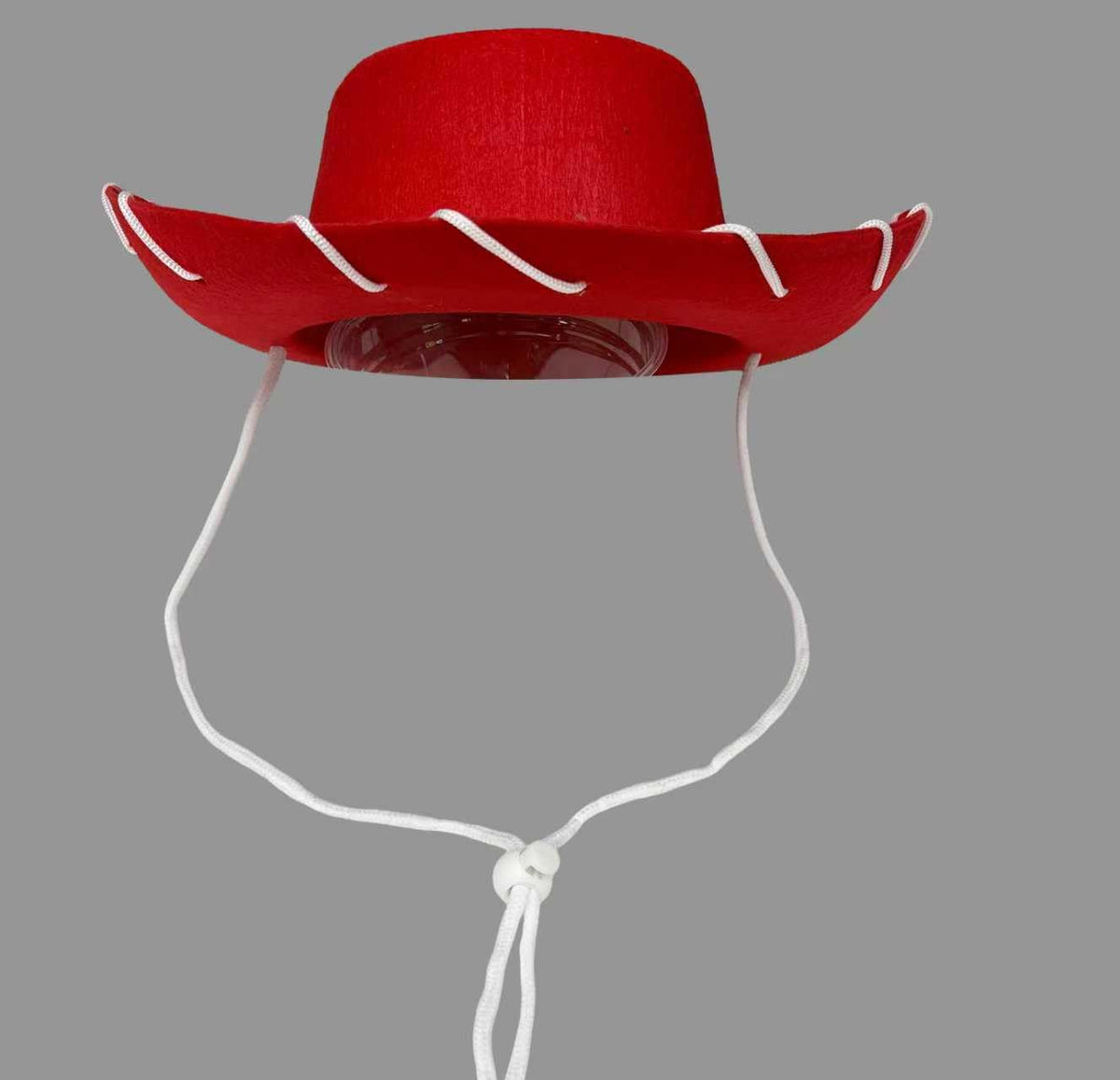 GiftExpress Child Red Felt Cowboy Hat with Chin Strap - Cowgirl Costume Accessory for USA Western Rodeo Theme Party & Pretend Play - Young Boy & Girls, Kid Size