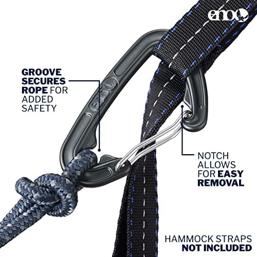 ENO DoubleNest Hammock - Lightweight, Portable, 1 to 2 Person Hammock - for Camping, Hiking, Backpacking, Travel, a Festival, or The Beach - Olive/Melon