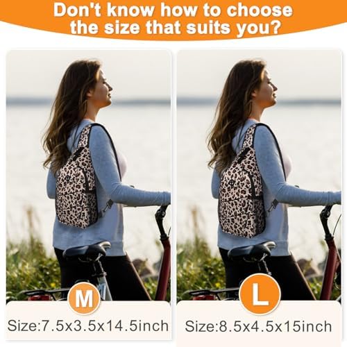 Crossbody Bags for Women Men Trendy Sling Bag Bakpack Casual Chest Bag with Convertible Shoulder Strap