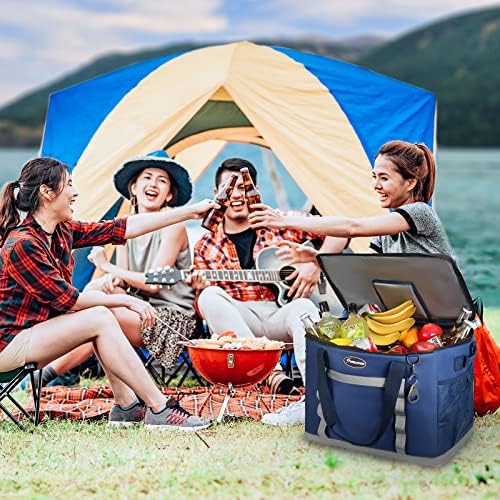 Maelstrom Soft Cooler Bag,Collapsible Soft Sided Cooler,24/30/60/75 Cans Beach Cooler,Ice Chest,Large Leakproof Camping Cooler,Portable Travel Cooler for Grocery Shopping,Camping,Road Trips