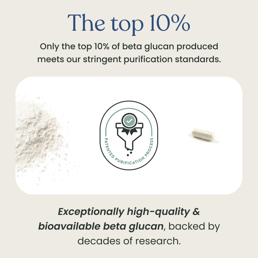 Better Way Health™ - Advanced Immune Readiness - Highly Purified 1,3/1,6 Beta Glucan 100 - Clinically Tested Immune Defense - 100mg/60 Capsules