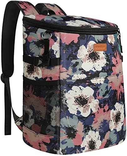 Camping Cooler Backpack 30 Cans, Soft Backpack Coolers Insulated Leak Proof Travel Cooler Bag Waterproof Lunch Picnic Beach Work Trip Thermal Bag Drink Beverage Beer Bag Cooler