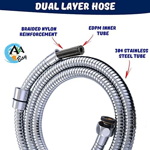 AVAbay® Sink Faucet Handheld Bidet Sprayer for Toilet I Bidet Attachment for Warm & Cold Water I Long 80" Hose Perfect for Feminine Hygiene, Cloth Diaper, Bathroom Toilet Cleaning