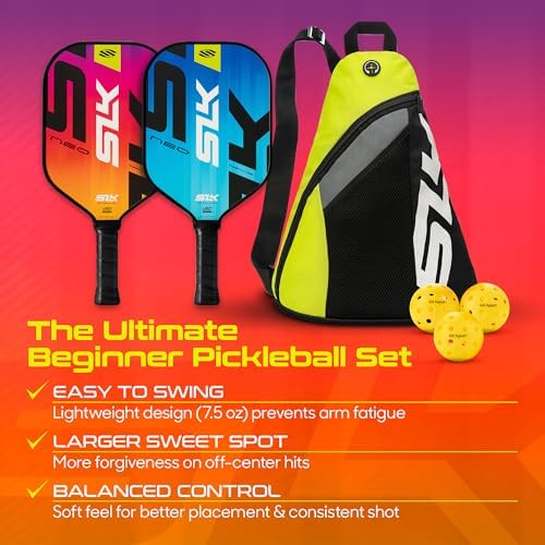 Selkirk Sport Pickleball Paddles Set of 2 | Designed in The USA | Choose The SLK Neo Graphite, SLK Neo Fiberglass Pickleball Set or SLK Atlas Pickleball Bundle
