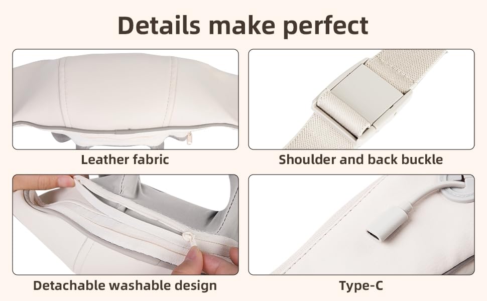 ACKIND Neck Massager with Heat, Shiatsu Shoulder Massage, Electric Acupressure Neck Massager Best Gift for Parents/Elders/Health/Women/Men Deep Kneading Massage Like Human to Free Your Hand