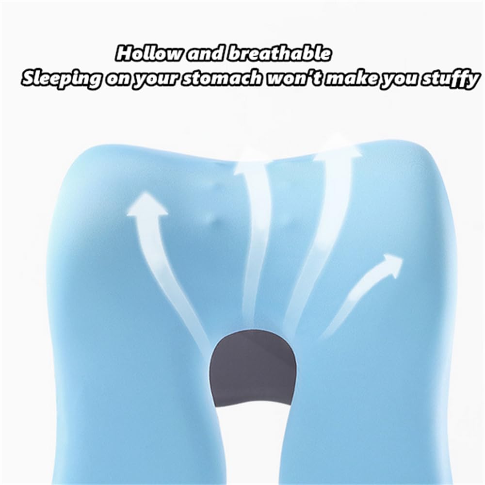 chislim Neck Support for Office Chair,Memory Foam Desk Pillow for Napping,Washable Cover,Fits Most Office Chair (Black)