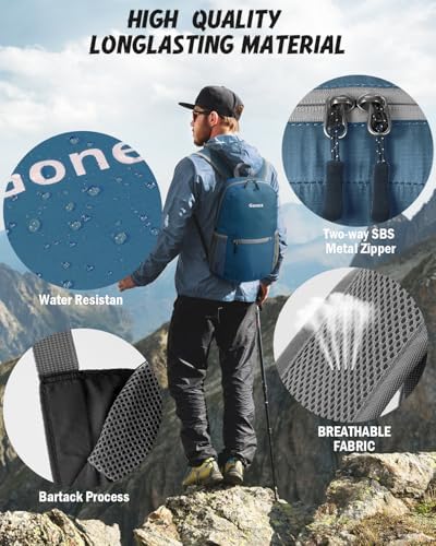 Gonex Ultra Lightweight Packable Backpack 20L Daypack Handy Foldable Camping Outdoor Travel Cycling Backpacking
