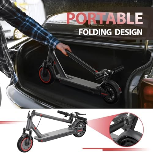 Electric Scooter for Adults, 8.5"/10" Tires, 19/22Mph, 350W/500W Motor, 21-28 Miles Range, Folding E-Scooter with Dual Suspension,APP(V1/SPRO/MAX/PRO)