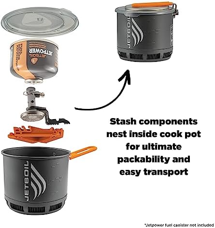 Jetboil Stash Ultralight Camping and Backpacking Stove Cooking System