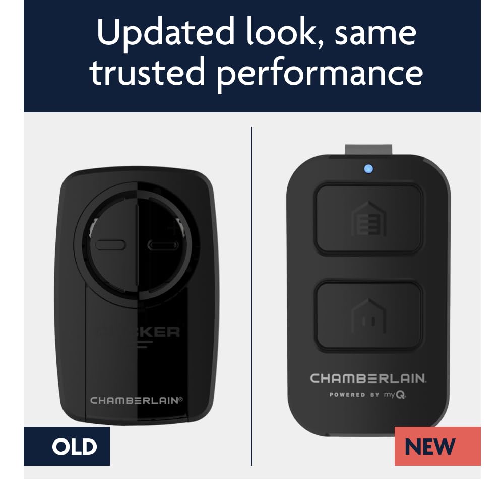 Chamberlain Genuine Universal myQ 2‑Button Garage Door Remote – Compact Universal Remote, Long Range Performance, Works with Chamberlain, LiftMaster & Craftsman and Most Other Garage Door openers