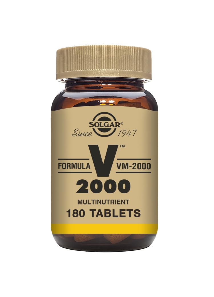 Solgar Formula VM-2000 (Multinutrient System), 180 Tablets - Premium Quality Multiple - Contains Zinc - Supports A Healthy Immune System - Vegan, Dairy Free, Kosher - 90 Servings