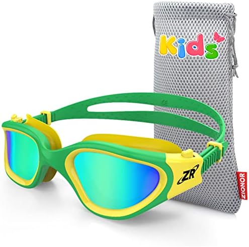 ZIONOR Kids Swim Goggles, G1 MINI UV Protection Anti-Fog Polarized Swimming Goggles for Age 6-14