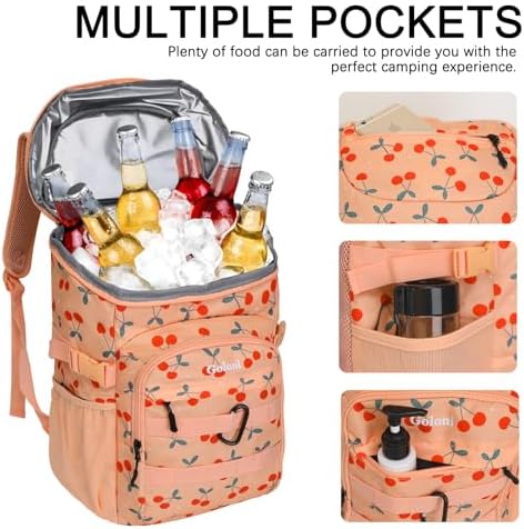 Cooler Backpack Insulated Leak Proof,Small Soft Coolers Bag for Men and Women Camping,Travel,Beach,Hiking,Picnic