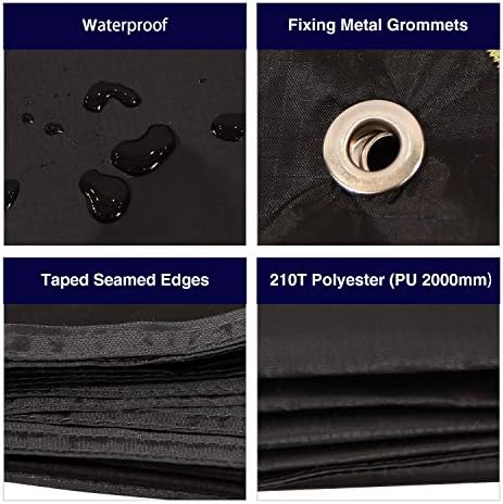 REDCAMP Ultralight Tent Footprint, PU 2000 Waterproof Camping Tent Tarp with Drawstring Carrying Bag, Waterproof Camping Tarp for Outdoor Hiking Camping