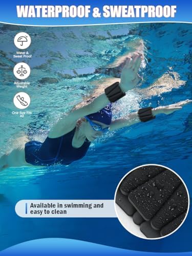 Wrist Ankle Weights Set of 2(1 lb/2 lbs Each) Adjustable Weights Training Intensity for Strength Training Walking Running Yoga Pilates Jogging for Women Men