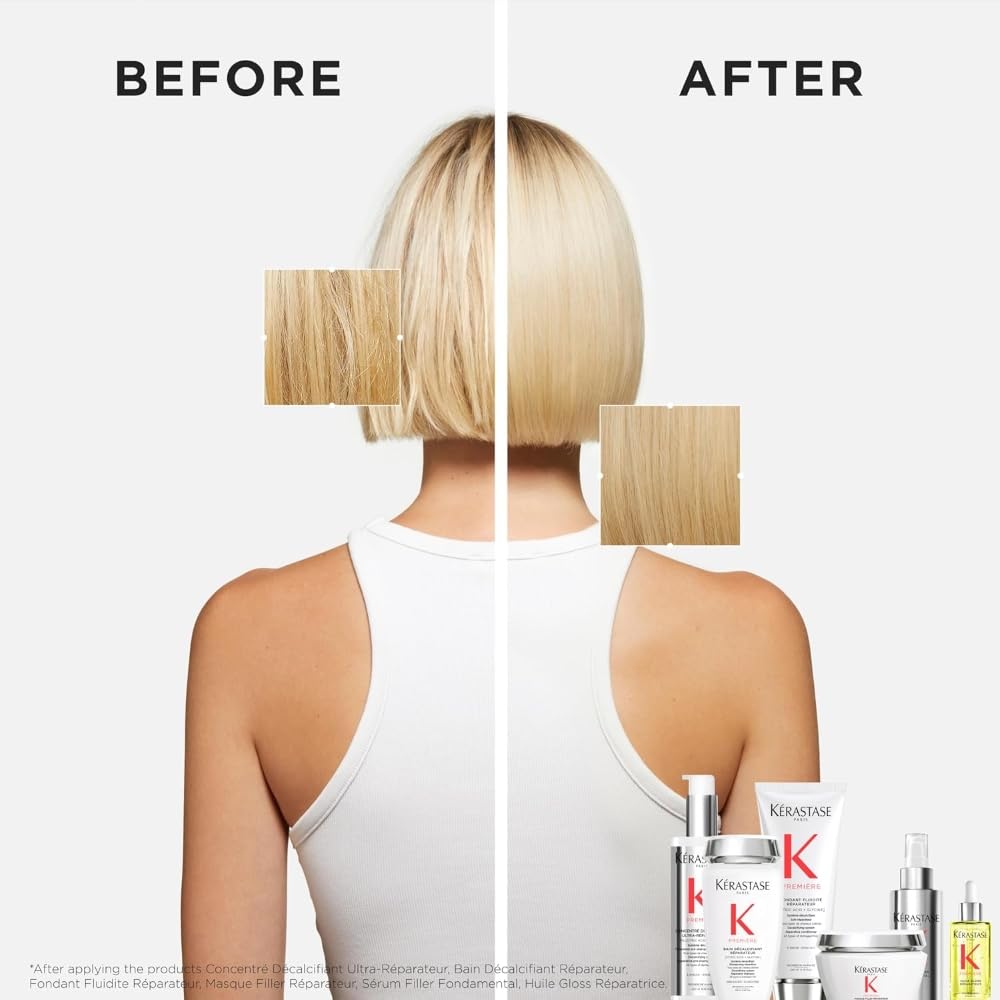 Kerastase Premiere Pre-Shampoo Hair Repair Treatment - Intense Bond Repair & Strengthening, For Breakage & All Damaged Hair Types, Anti-Frizz & Smoothing