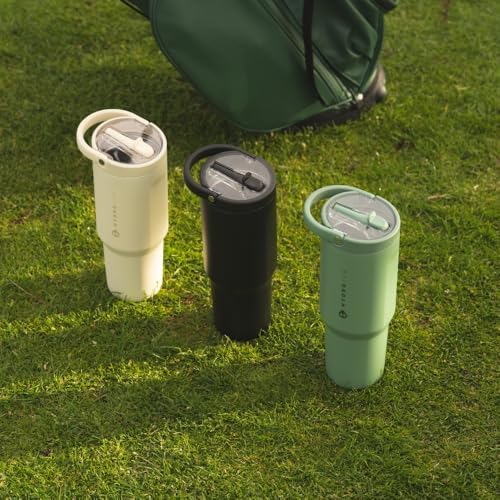 HydroJug Sport - Stainless Steel Tumbler with Straw, Vacuum Insulated, 40oz Leakproof Water Bottle, Ergonomic Design, Reusable, Dishwasher Safe, Rubber Base, Durable for Gym or Outdoors, Sage