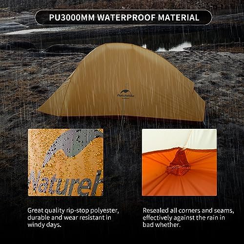 Naturehike Cloud-Up 2 Person Tent Lightweight Backpacking Tent with Footprint - Free Standing Ultralight Camping Hiking Backpack Tents Two Person Tent