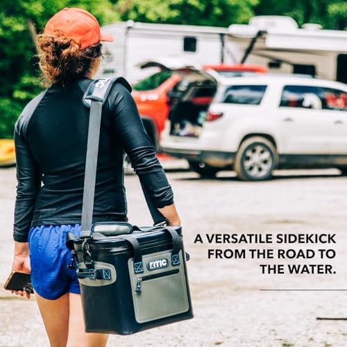 RTIC Ultra-Tough Soft Cooler 12 Can, Insulated Bag Portable Ice Chest for Lunch, Beach, Drink, Beverage, Travel, Camping, Picnic, Car, Trips, Floating Cooler Leak-Proof with Zipper