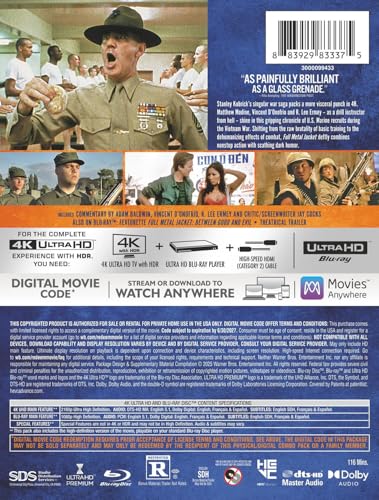 Full Metal Jacket Steelbook (4K Ultra HD + Blu-ray + Digital)