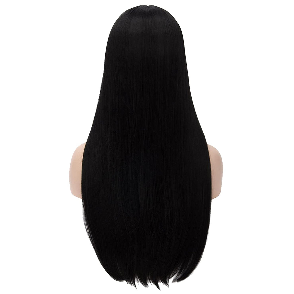 shecool Black Wig for Costume Women 27'' Long Black Wigs for Women SL004BK