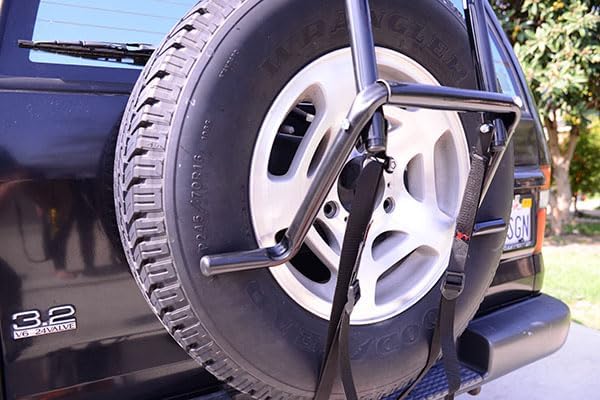 Allen Sports Deluxe 2-Bike Spare Tire Rack , Black