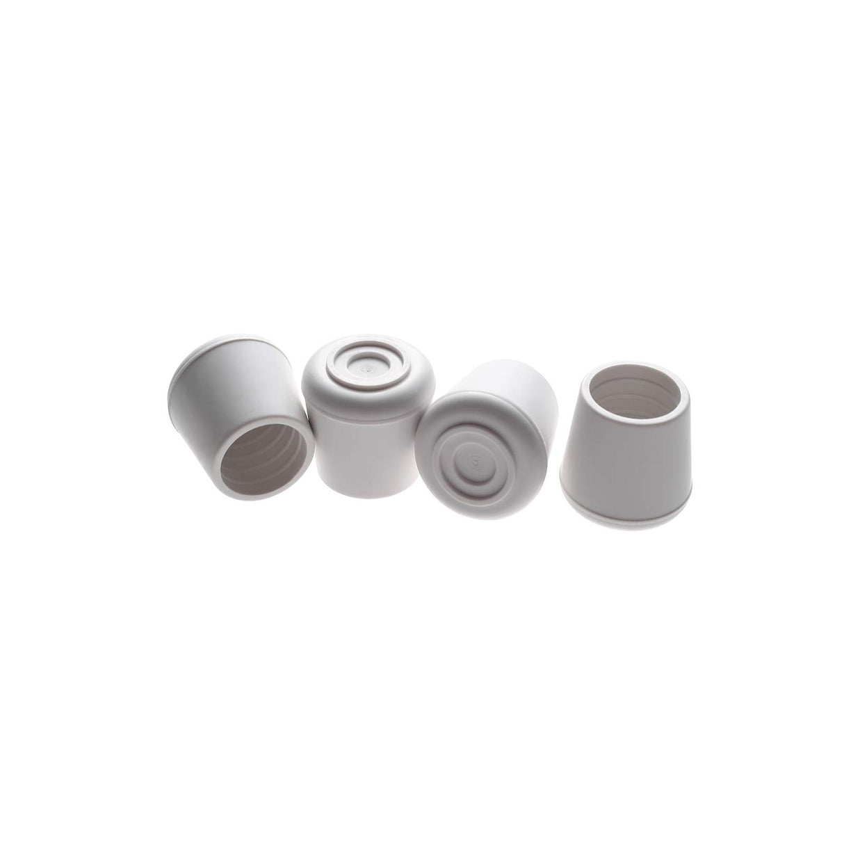 Furnigear Chair Leg Tips Caps Non-Slip Rubber Leg Tips 1-1/4” Inner Diameter Chair Leg Floor Protectors Round White, 24 Pack