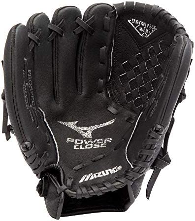 Mizuno Prospect PowerClose Youth Baseball Glove Series I V-Flex Notch I Parashock Palm Pad I ButterSoft Palm Liner