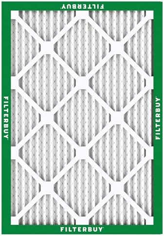 Filterbuy 20x25x1 Air Filter MERV 8 Dust Defense (3-Pack), Pleated HVAC AC Furnace Air Filters Replacement (Actual Size: 19.50 x 24.50 x 0.75 Inches)