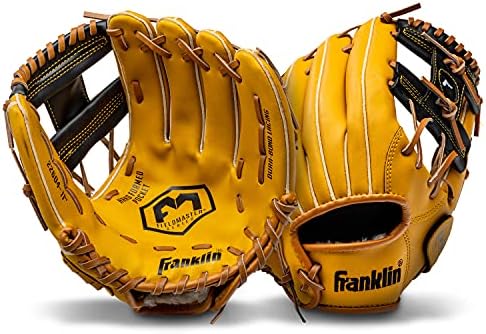 Franklin Sports Baseball + Softball Gloves - Field Master Adult + Youth Baseball + Softball Gloves - Right Hand + Left Hand Gloves - Infield + Outfield Mitts - Multiple Sizes + Colors