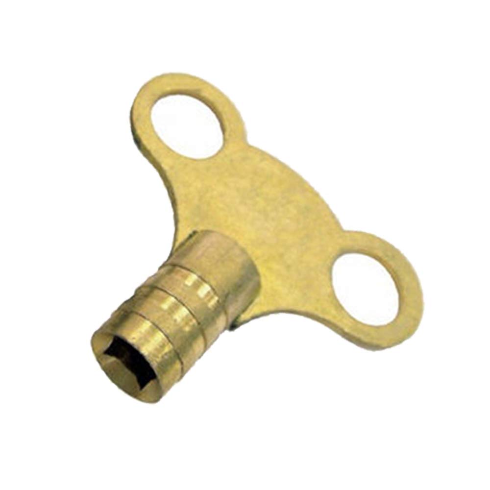 The Bath People Radiator Bleed Key | 5mm Solid Brass | Easy Grip Design | Venting Air Valve | Single Key