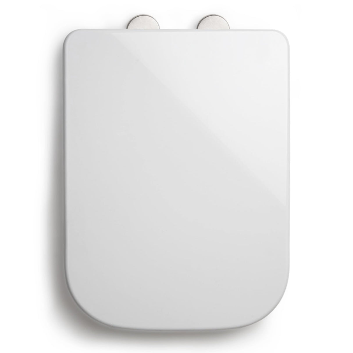 Go Bathrooms White Square Soft Close Quick Release Heavy Duty Toilet Seat