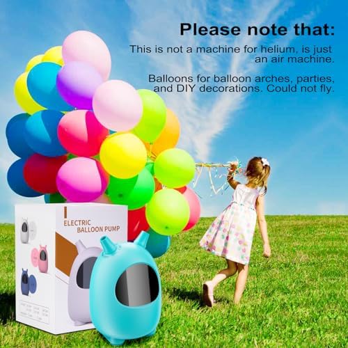 Electric Balloon Pump - Portable Dual Nozzle Blower Inflator for Decoration, Party, Wedding, Graduation (110V 600W) (Green)