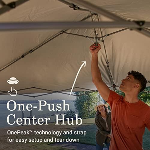 Coleman Oasis Lite Pop-Up Canopy Tent with Side Wall Attachment, 10x10ft Portable Shelter with Easy Setup & Takedown, Wheeled Carry Bag Included