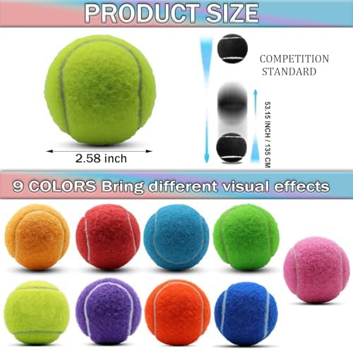 Tennis Balls, 20 Pack Training Tennis Balls,High Elasticity Practice Tennis for Beginner, Exercise Playing Balls for Pet Dog