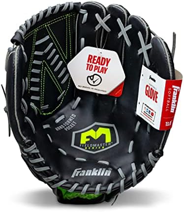 Franklin Sports Baseball + Softball Gloves - Field Master Adult + Youth Baseball + Softball Gloves - Right Hand + Left Hand Gloves - Infield + Outfield Mitts - Multiple Sizes + Colors