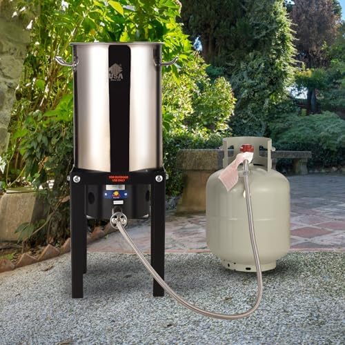 ARC 55,000BTU Propane Burner Camping Stove,Outdoor Gas Stove Burner Cooker for Cooking for Turkey Fry,Homebrewing,Crawfish Boil,and More!