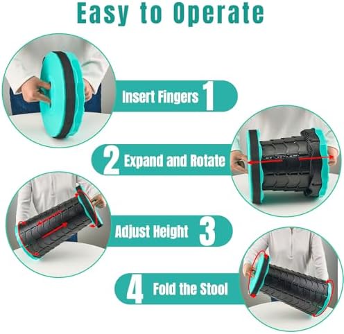 Collapsible Stool Thickened, Portable Foldable Chair, Retractable Stool for Fishing, Portable stools for Adults Hiking Tours, BBQ, Parties, Camping Stools Outdoor Activities