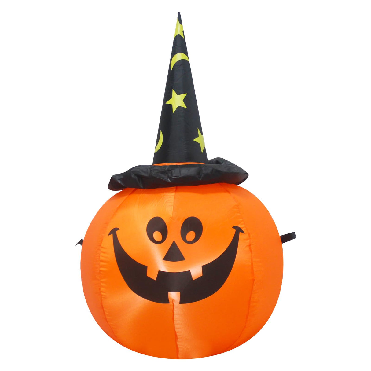 TRMESIA 3.5FT Halloween Inflatable Pumpkins Wear Witch Hats Decorations with Lights, Indoor Outdoor Yard Blow up Decoration Christmas Holiday Addition