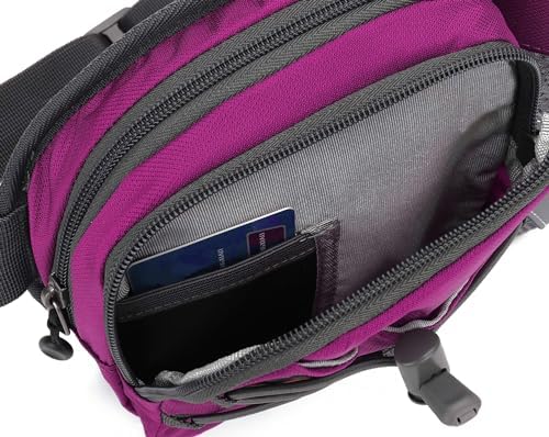 Waist Pack with Water Bottle Holder for Running Walking Hiking Fanny Pack Hydration Belt