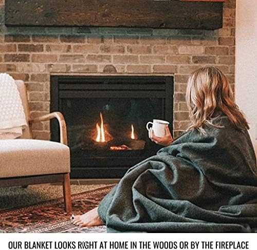 Arcturus Military Wool Blanket - Warm, Thick, Washable - Great for Outdoors, Camping, Stadium Blanket, Picnics, Travel - Car & Bushcraft Survival Kits, Large 64in x 88in 4.5 lb