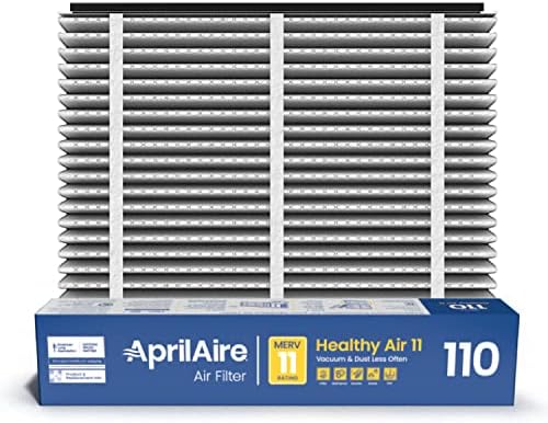 AprilAire 110 Replacement Filter for AprilAire Whole House Air Purifiers - MERV 11, Clean Air & Dust, 16x20x4 Air Filter (Pack of 1)