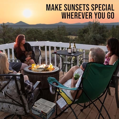 Fire Logs for Indoor and Outdoor Use - 2.5 lb Quick Light Fireplace Logs Fire Starter for Fireplace, Camping, and Firepits, 1.5 Hour Burn Time (6 Pack)