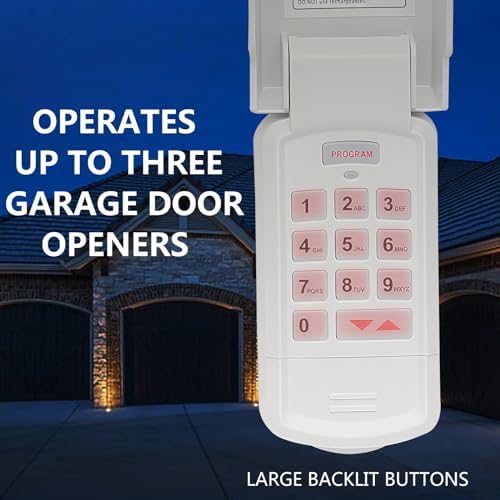 Garage Door Opener Keypad for Genie Intellicode and Dip Switch Opener, Overhead Door Codedodger, Replace GK-R 37332R OKP-BX GK-BX GWKP