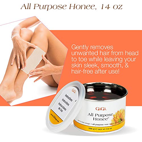 GiGi Waxing Starter Kit - At-Home Hair Removal Kit for Face & Body, Soft Wax Warmer, Pre & Post Waxing Care