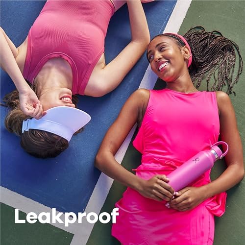 Hydro Flask Stainless Steel Standard Mouth Water Bottle with Flex Cap and Double-Wall Vacuum Insulation