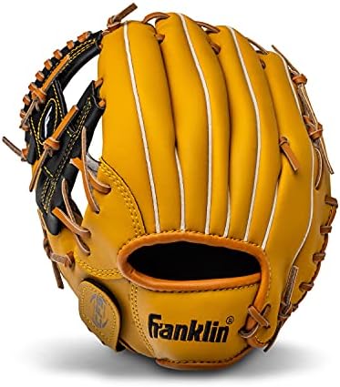 Franklin Sports Baseball + Softball Gloves - Field Master Adult + Youth Baseball + Softball Gloves - Right Hand + Left Hand Gloves - Infield + Outfield Mitts - Multiple Sizes + Colors