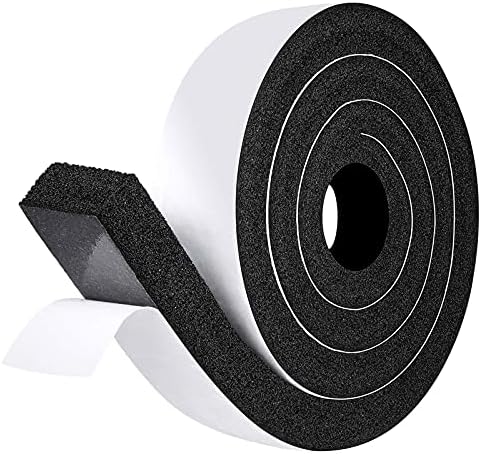 fowong Window Air Conditioner Insulating Foam Tape, 2" W X 1" T, Adhesive Weather Stripping High Resilience Window Seal Strip for Portable AC, 1 Roll X 6.5 Ft