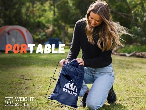 WEKAPO Inflatable Lounger Air Sofa Hammock-Portable,Water Proof& Anti-Air Leaking Design-Ideal Couch for Backyard Beach Traveling Camping Picnics & Music Festivals